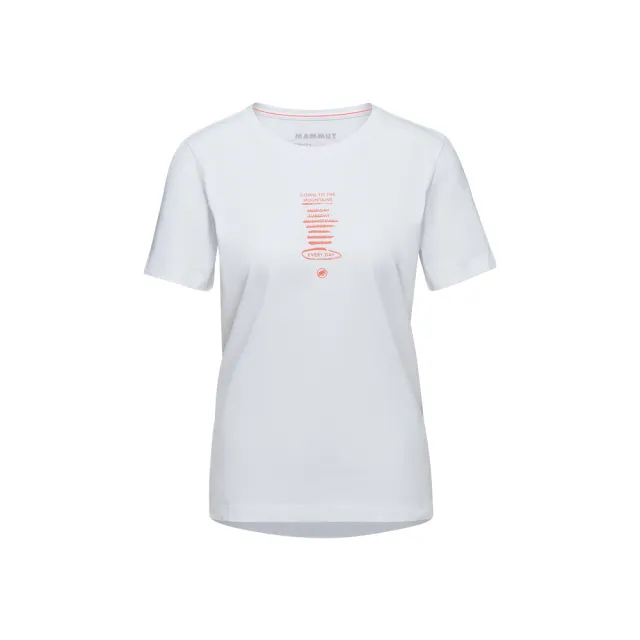 【Mammut 長毛象】Mammut Core T-Shirt Women Every Day 機能短袖T恤 白色 女款 #1017-03901