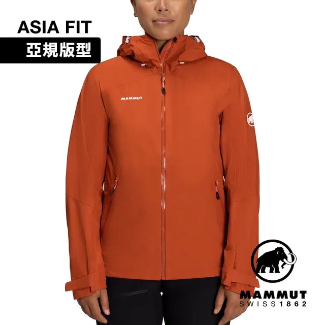 【Mammut 長毛象】Convey Tour HS Hooded Jacket AF  GTX防水連帽外套 女款 陶紅 #1010-28801