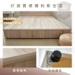 【睡芙麗-好睡名床】3.5尺渡邊功能型床頭+高橋無抽六分半封床底(兩件式、簡約、半封、木芯板、單人加大)