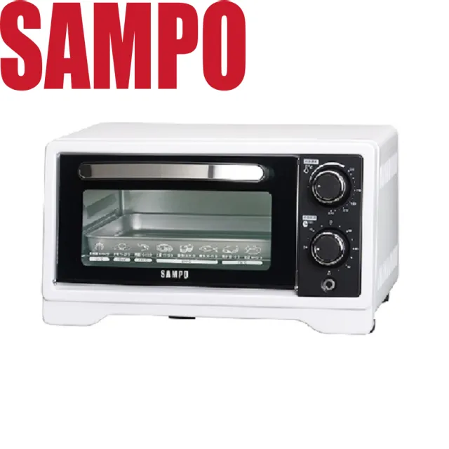 【SAMPO 聲寶】9L旋鈕式定時溫控烘烤電烤箱 -(KZ-XF09)