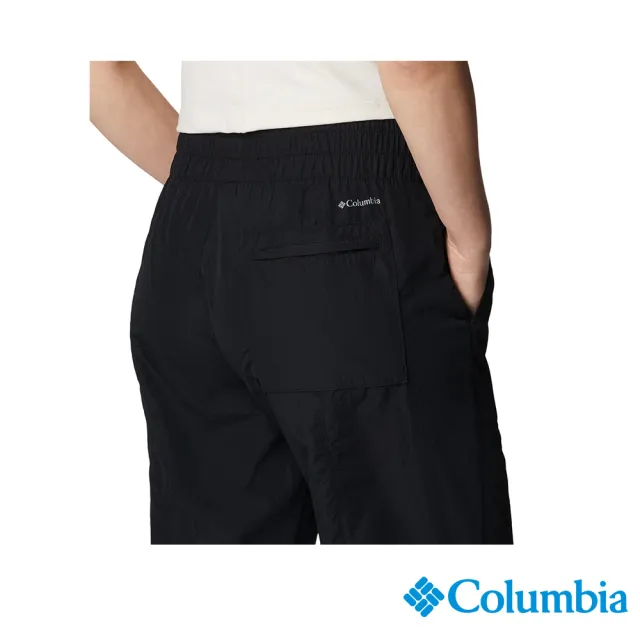 【Columbia 哥倫比亞 官方旗艦】女款- Boundless Trek防潑長褲-黑色(UAR90560BK / 2023春夏)