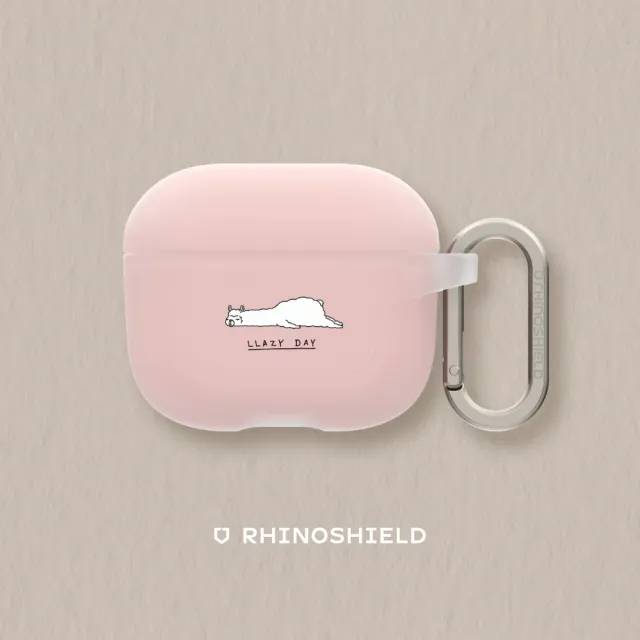 【RHINOSHIELD 犀牛盾】AirPods Pro2/Pro/第3/2/1代 無線耳機保護殼/I Love Doodle-羊駝(I Love Doodle)