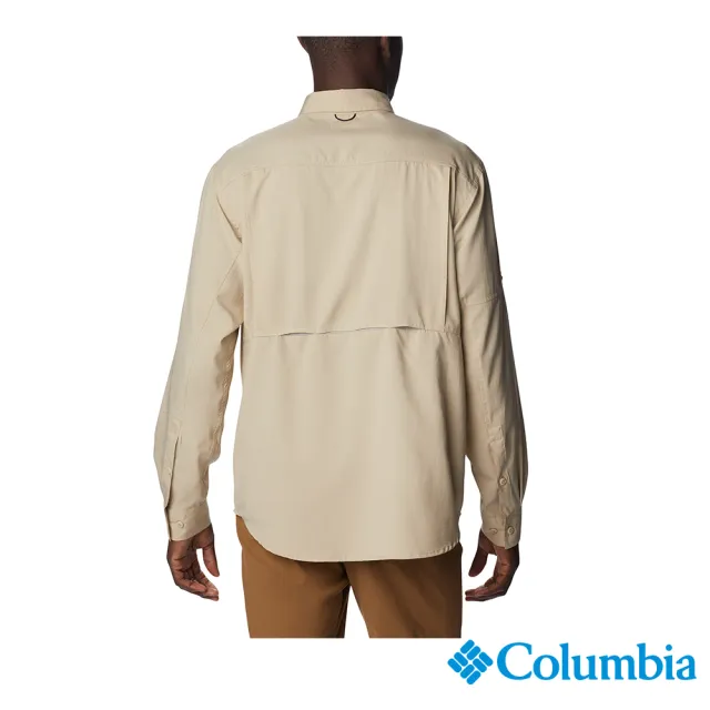 【Columbia 哥倫比亞 官方旗艦】男款- Silver Ridge UPF50快排長袖襯衫-卡其(UAX16830KI / 2023春夏)