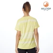 【Hilltop 山頂鳥】施華洛世奇燙鑽條紋ZISOFIT T恤 女款 黃｜PS04XFL0ECIW