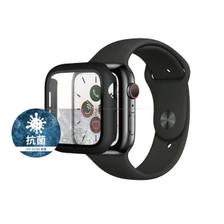 【PanzerGlass】Apple Watch 6/SE/5/4 40mm 全方位防護高透鋼化漾玻保護殼(黑)