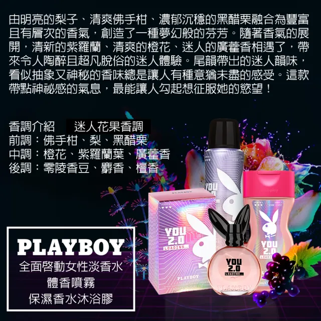 【PLAYBOY】全面啟動女性淡香水 40ml(專櫃公司貨)