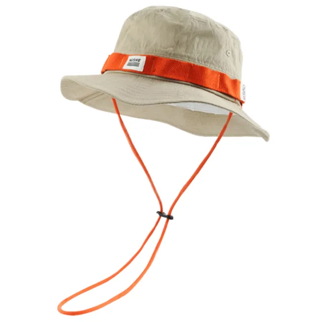 日系街頭防風繩盆帽機能撞色漁夫帽抽繩夏季防曬運動帽露營帽子－ 松果購物