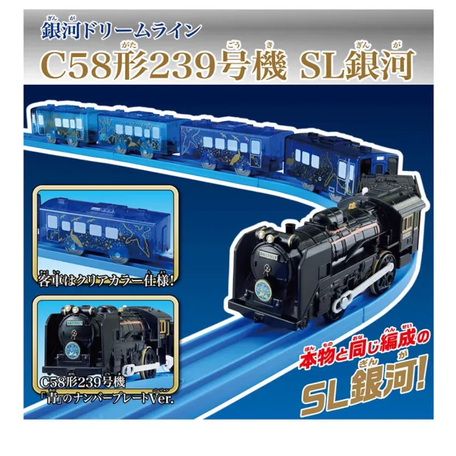 【TAKARA TOMY】PLARAIL 鐵道王國 C58形239號 SL銀河列車(多美火車)