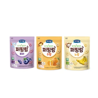 【韓國 ILDONG FOODIS 日東】米泡芙圈圈餅  香蕉/橘子/藍莓 40g(手指餅乾)