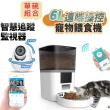 【u-ta】遠端控制6L寵物餵食器+智慧追蹤無線攝影機(超值組合PW8單碗+VS6監視器)