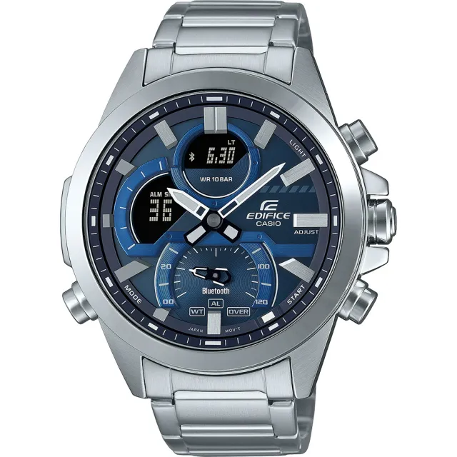 【CASIO 卡西歐】EDIFICE 藍牙 智能手機連接功能 賽車手錶(ECB-30D-2A)