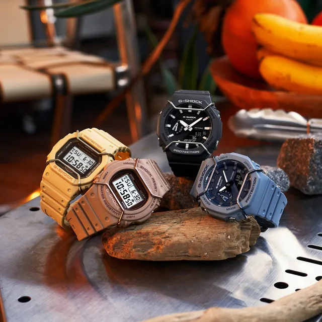 【CASIO 卡西歐】G-SHOCK 大地色系啞光金屬電子錶 開學禮 送禮 推薦(DW-5700PT-5)