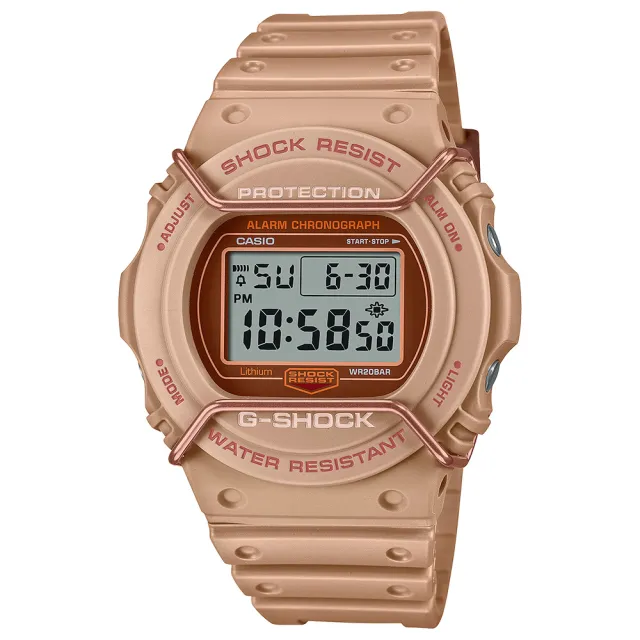 【CASIO 卡西歐】G-SHOCK 大地色系啞光金屬電子錶 開學禮 送禮 推薦(DW-5700PT-5)