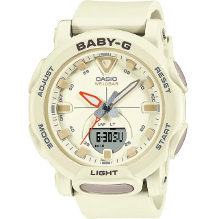 【CASIO 卡西歐】BABY-G BGA-310系列 Outdoor 棉花米色手錶(BGA-310-7A)