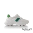 【Keeley Ann】電繡異材拼接老爹鞋(綠色326822302-Ann系列)