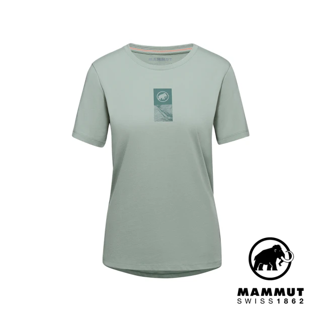 Mammut 長毛象 Mammut Core T-Shirt Women Emblem 機能短袖T恤 玉石綠 女款 #1017-04082