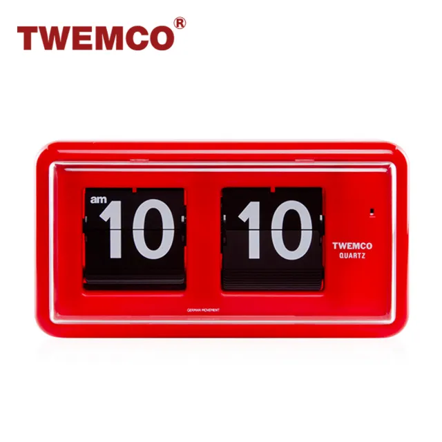 【TWEMCO】QT-30 翻頁鐘 桌放 壁掛兩用(共9色)