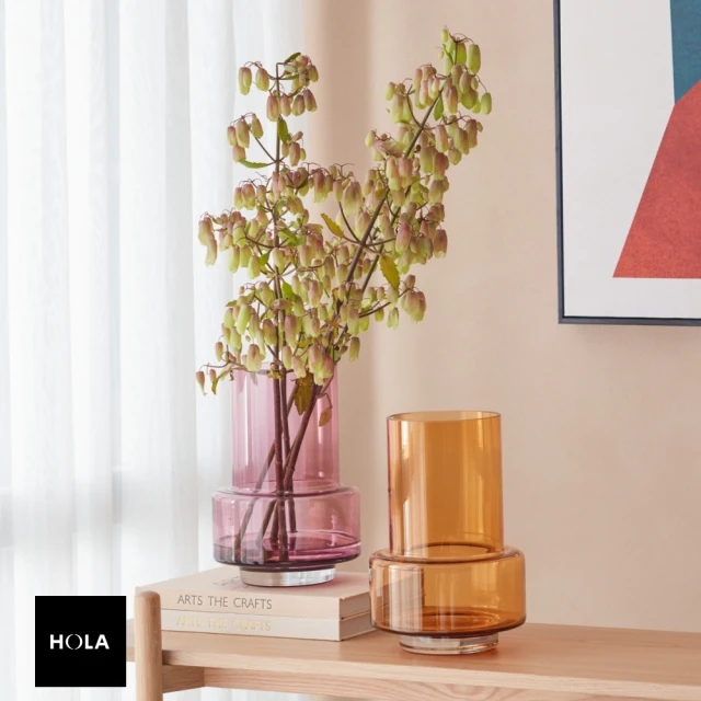 【HOLA】丹麥Ro Collection單色玻璃花瓶 紫 25cm