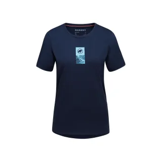 【Mammut 長毛象】Mammut Core T-Shirt Women Emblem 機能短袖T恤 海洋藍 女款 #1017-04082