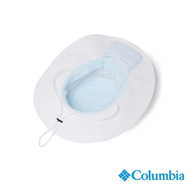 【Columbia 哥倫比亞 官方旗艦】中性-UPF50涼感快排遮陽帽-白色(UCU01330WT / 2023春夏)