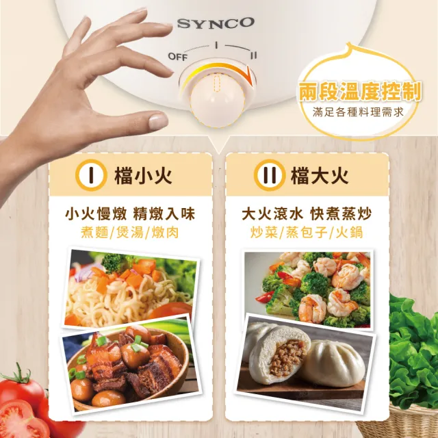 【SYNCO 新格牌】1.5L雙層防燙美食鍋/快煮鍋/泡麵鍋/獨享鍋(SKQ-K22151L)