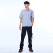 【JEEP】男裝 簡約涼感短袖襯衫(藍色)