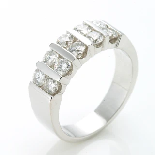 【DOLLY】1克拉 14K金奢華鑽石戒指
