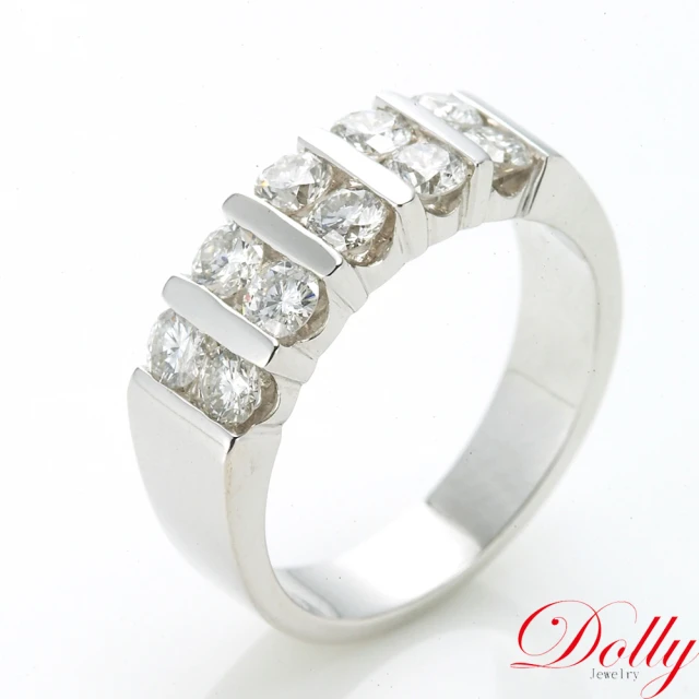 【DOLLY】1克拉 14K金奢華鑽石戒指
