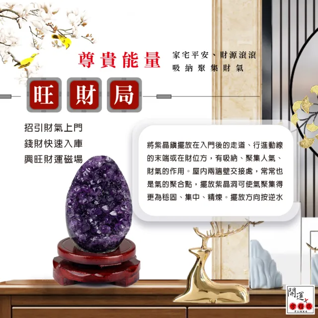【開運方程式】頂級烏拉圭紫晶鎮(紫水晶100克以上)