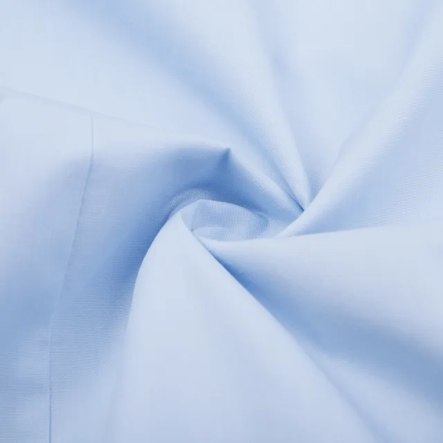 【ROBERTA 諾貝達】台灣製男裝 合身版 講究極致合身版短袖襯衫(藍)