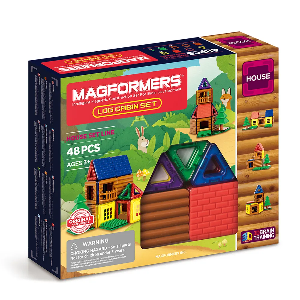 【Magformers】磁性建構片-小木屋建造家(啟發3D空間建構概念)