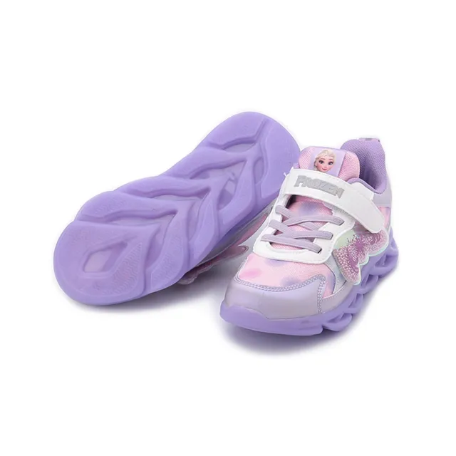 【Disney 迪士尼】16-22cm 翅膀底燈輕量運動鞋 紫粉 中大童鞋 FOKX25777