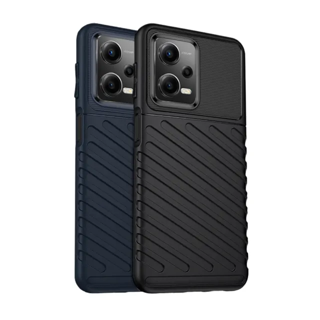 【RUGGED SHIELD 雷霆系列】紅米Redmi Note 12 5G 軍工氣墊減震防摔手機殼