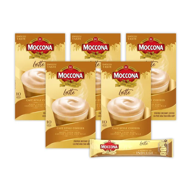 【MOCCONA 摩可納】3合1即溶咖啡 5盒箱購組(2種口味任選 16g*10入/盒)