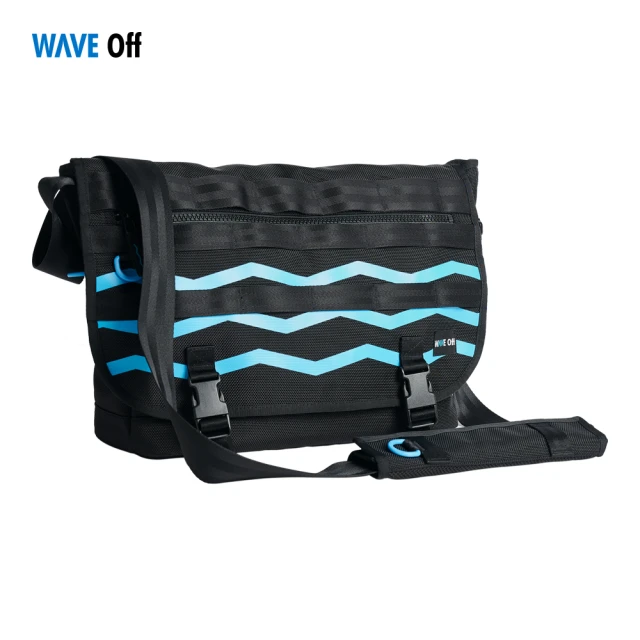 WAVE OFF 郵差包(現貨商品 秋新品 斜背郵差包 防潑水郵差包 斜背包 側背包 拉鍊郵差包)