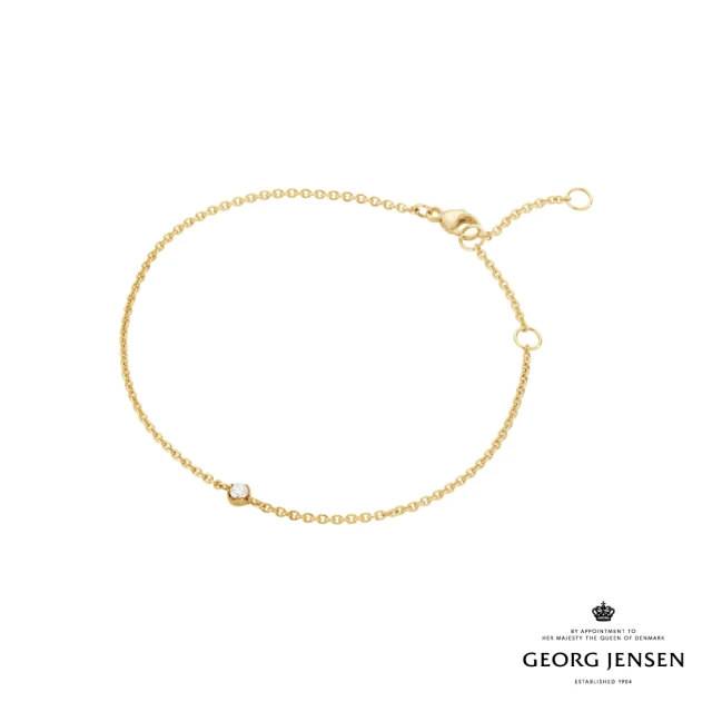 Georg Jensen 官方旗艦店 SIGNATURE DIAMONDS 手鏈(18K黃金 鑽石 手鏈)