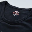 【5th STREET】女裝修身LOGO印字短袖T恤(黑色)