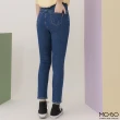 【MO-BO】激瘦彈力刷破丹寧直筒褲