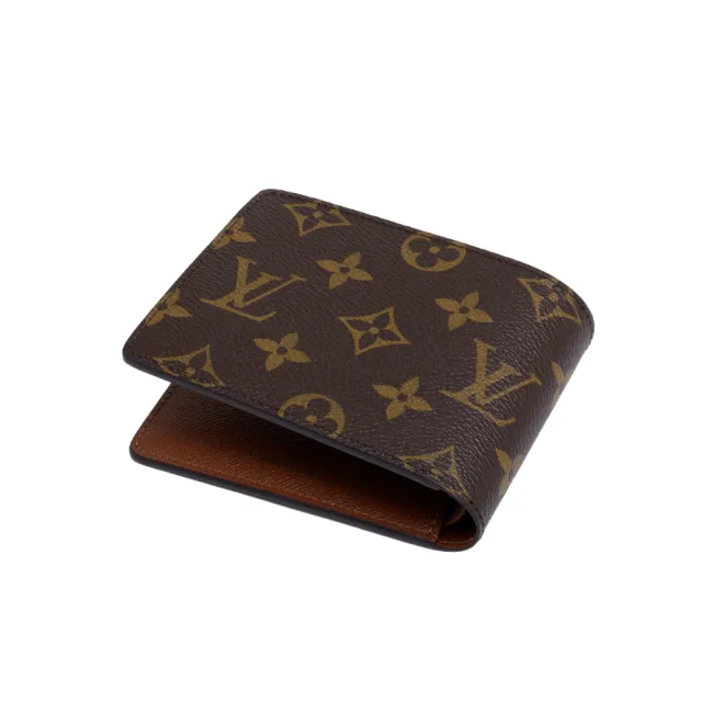 【Louis Vuitton 路易威登】MULTIPLE 經典老花 交叉式卡夾短夾 錢包(M61695/M60895)