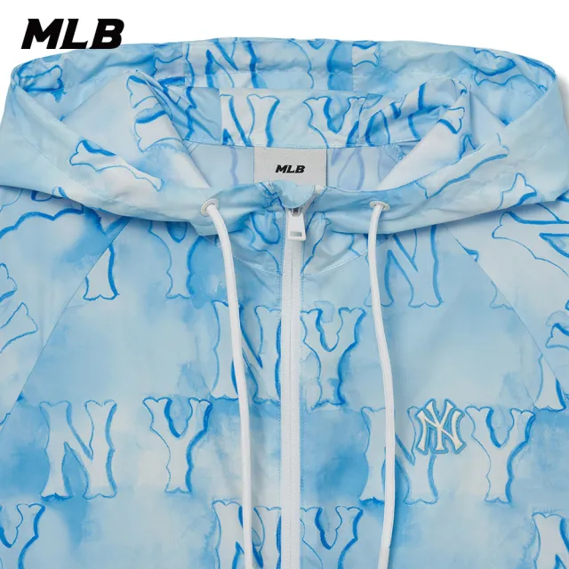 【MLB】女版夏日防風外套 MONOGRAM系列 紐約洋基隊(3FWJM0733-50ABS)