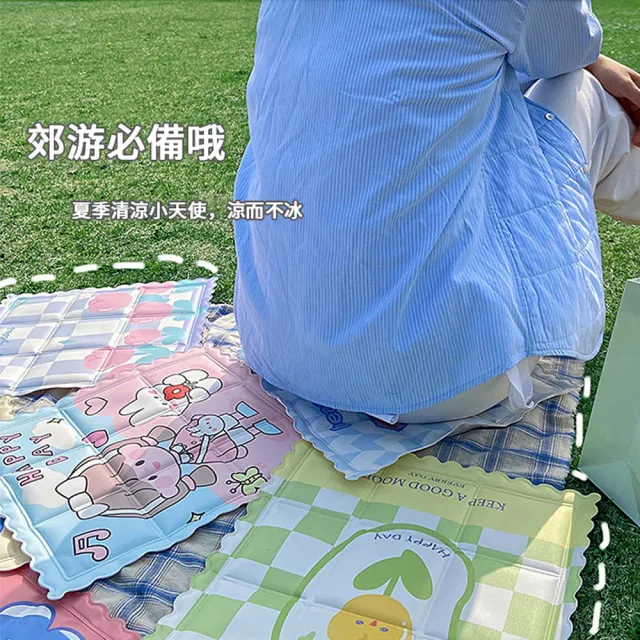 【kingkong】夏季冰涼坐墊 降溫冰涼墊 辦公坐墊(35x35cm)