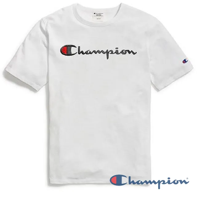 【Champion】官方直營-刺繡LOGO 短袖上衣Tee-男(4色選擇)