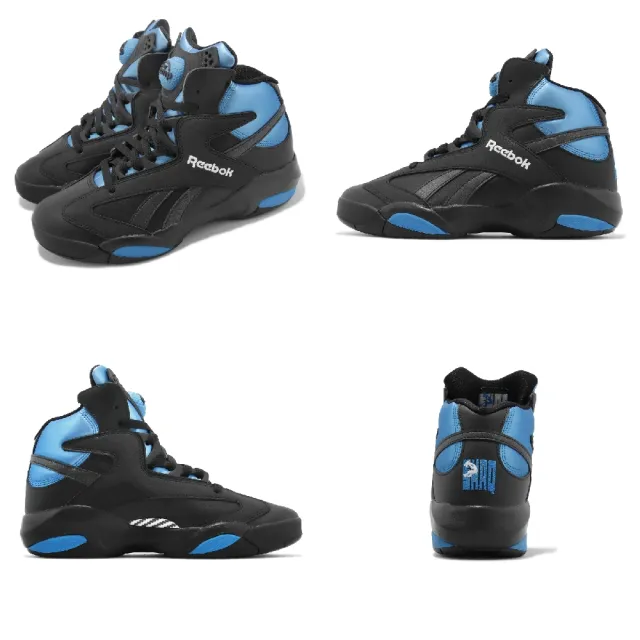 【REEBOK】籃球鞋 Shaq Attaq 男鞋 黑 藍 OG Black Azure 歐尼爾 復刻 魔術隊(HR0499)