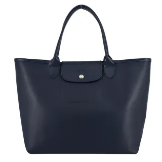 【LONGCHAMP】LE PLIAGE CITY系列PVC帆布托特包(海軍藍)