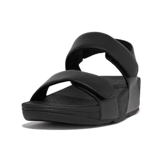 【FitFlop】LULU ADJUSTABLE LEATHER BACK-STRAP SANDALS經典可調式皮革後帶涼鞋-女(靚黑色)
