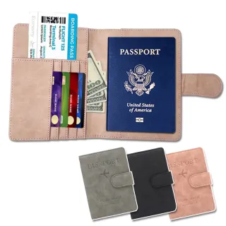 【MEHOME美好家】防盜刷RFID護照夾/收納包/證件套(磁吸扣帶)