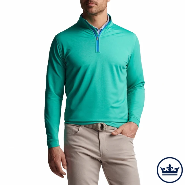 Peter Millar PERTH MELANGE PERFORMANCE QUARTER-ZIP 男士 長袖拉鏈上衣