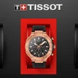 【TISSOT 天梭 官方授權】T-RACE 競速系列 計時腕錶 / 45mm 母親節 禮物(T1414173705100)