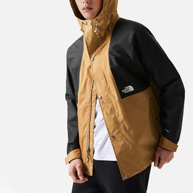 The North Face 外套 男款 運動連帽外套 防水 衝鋒衣 M 78 RAIN TOP JACKET 黑咖啡 NF0A5JZJYW2