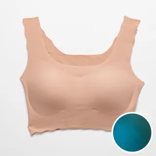 【Wacoal 華歌爾】GOCOCI M-LL無鋼圈內衣 套穿式無痕親膚-NB9665TU(藍綠)